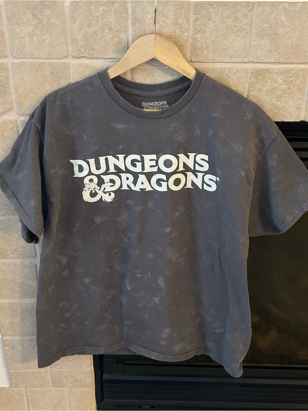 Dungeons and Dragons Gaming T-Shirt Charcoal Gray w/ Skull Size XL